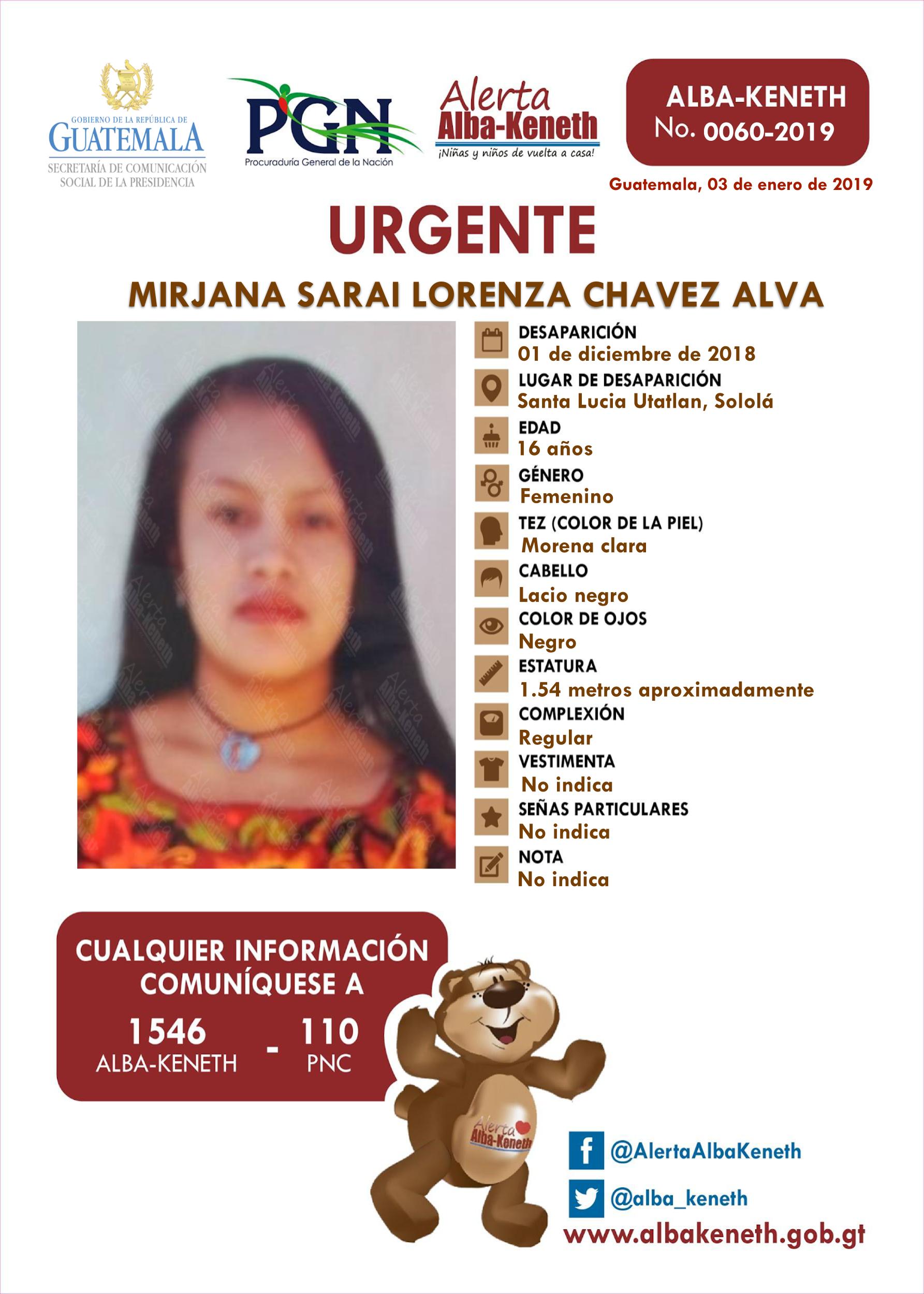 Mirjana Sarai Lorenza Chavez Alva