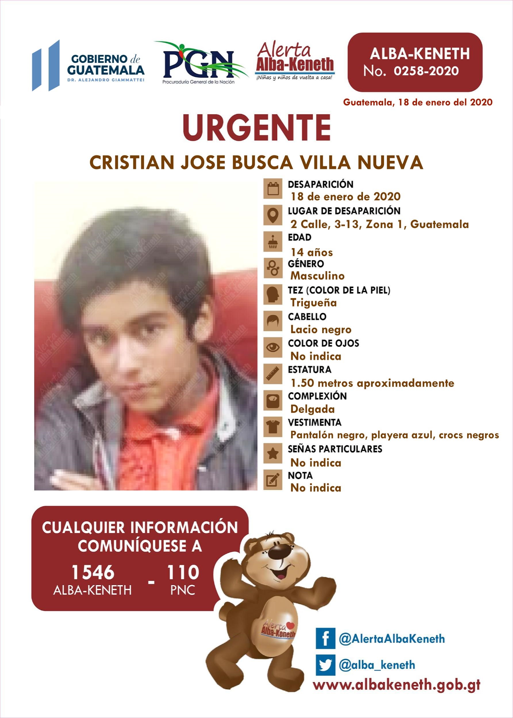 Cristian Jose Busca Villa Nueva