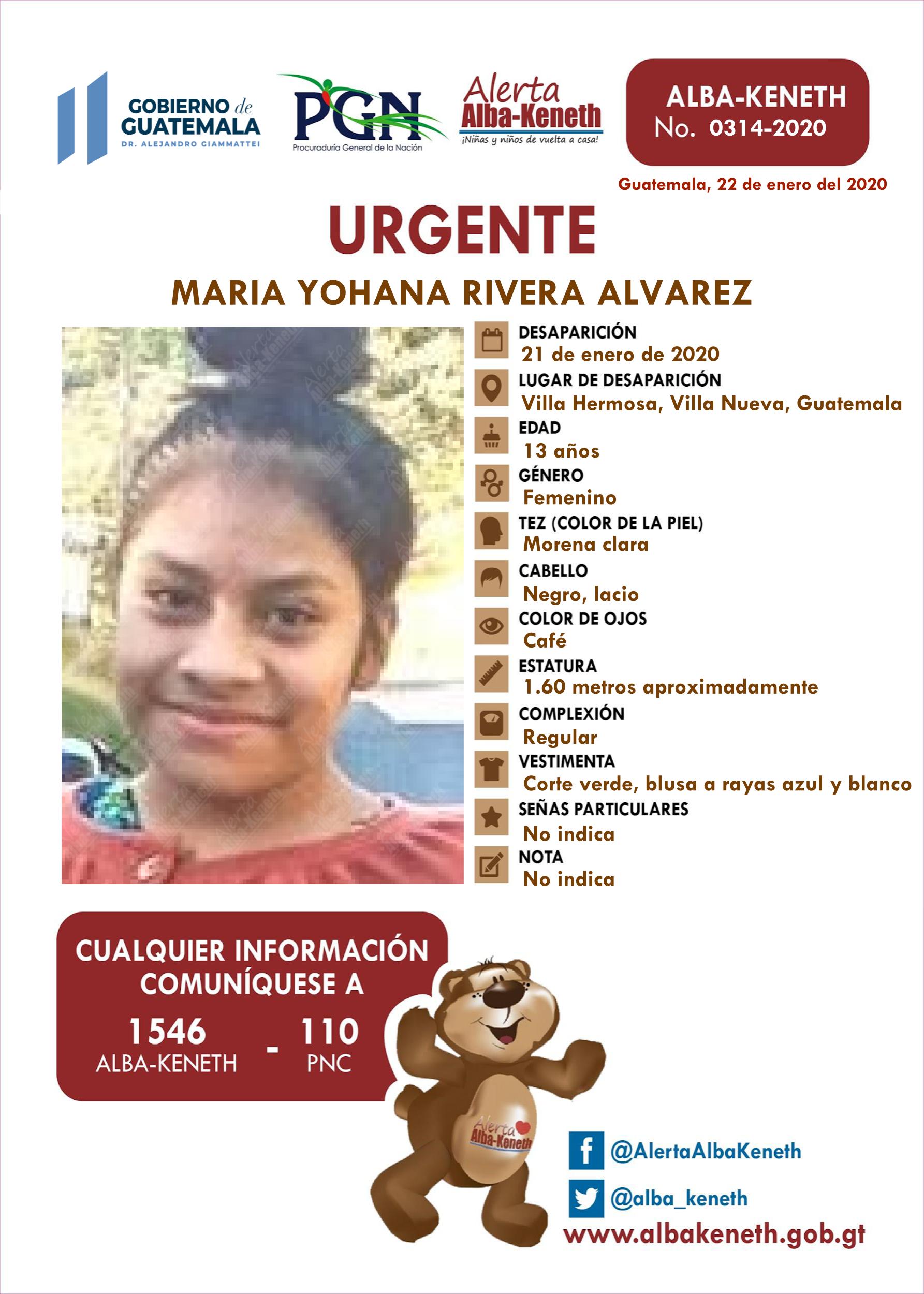 Maria Yohana Rivera Alvarez