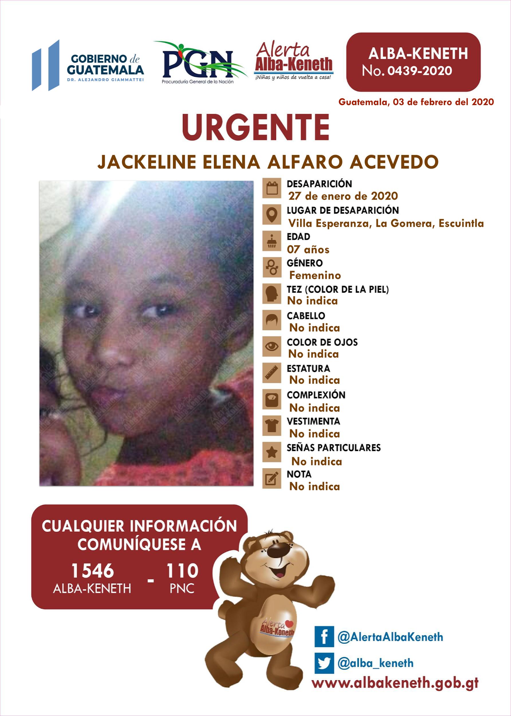 Jackeline Elena Alfaro Acevedo