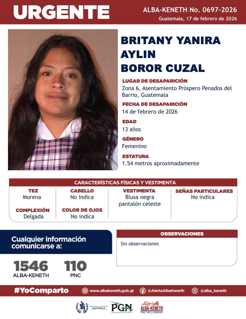 Britany Yanira Aylin Boror Cuzal