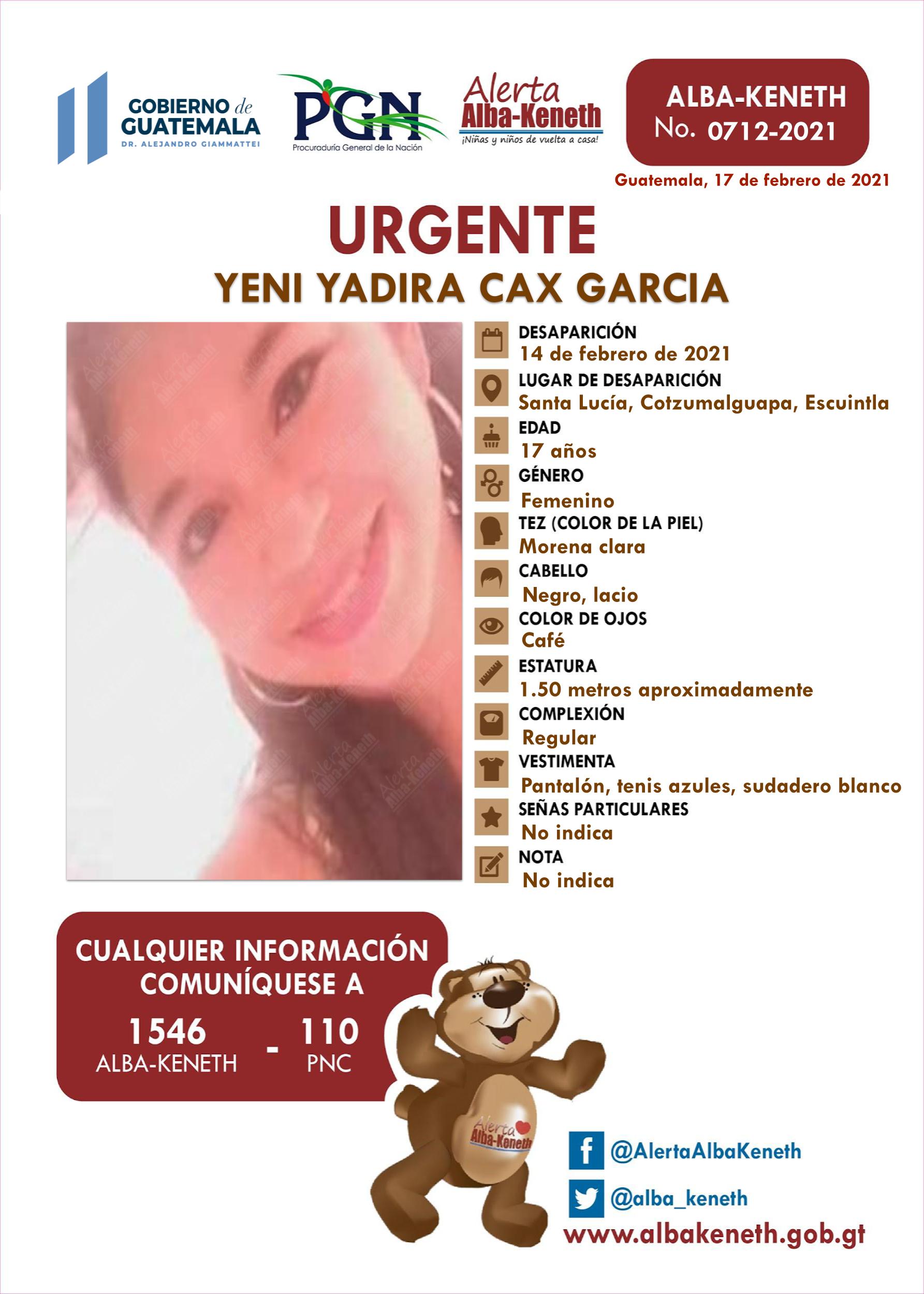 Yeni Yadira Cax Garcia