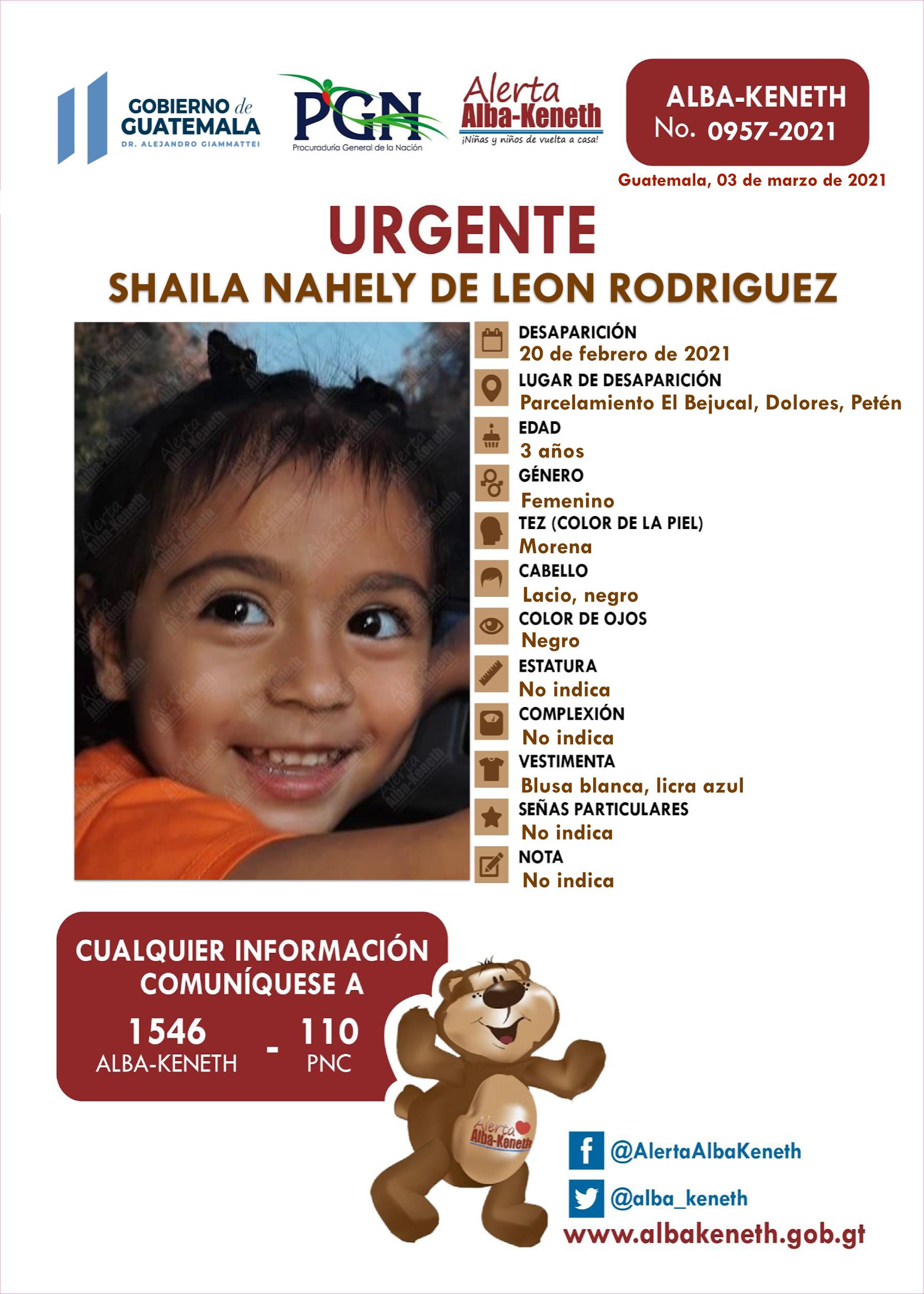 Shaila Nahely de Leon Rodriguez