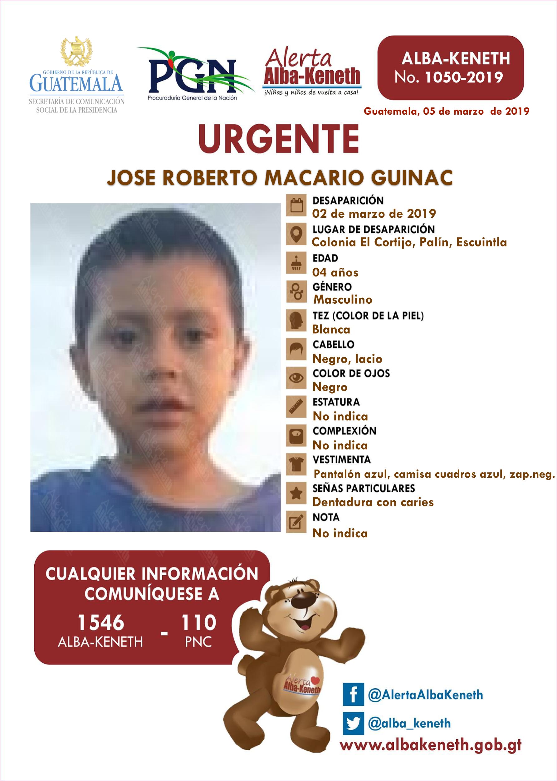 Jose Roberto Macario Guinac