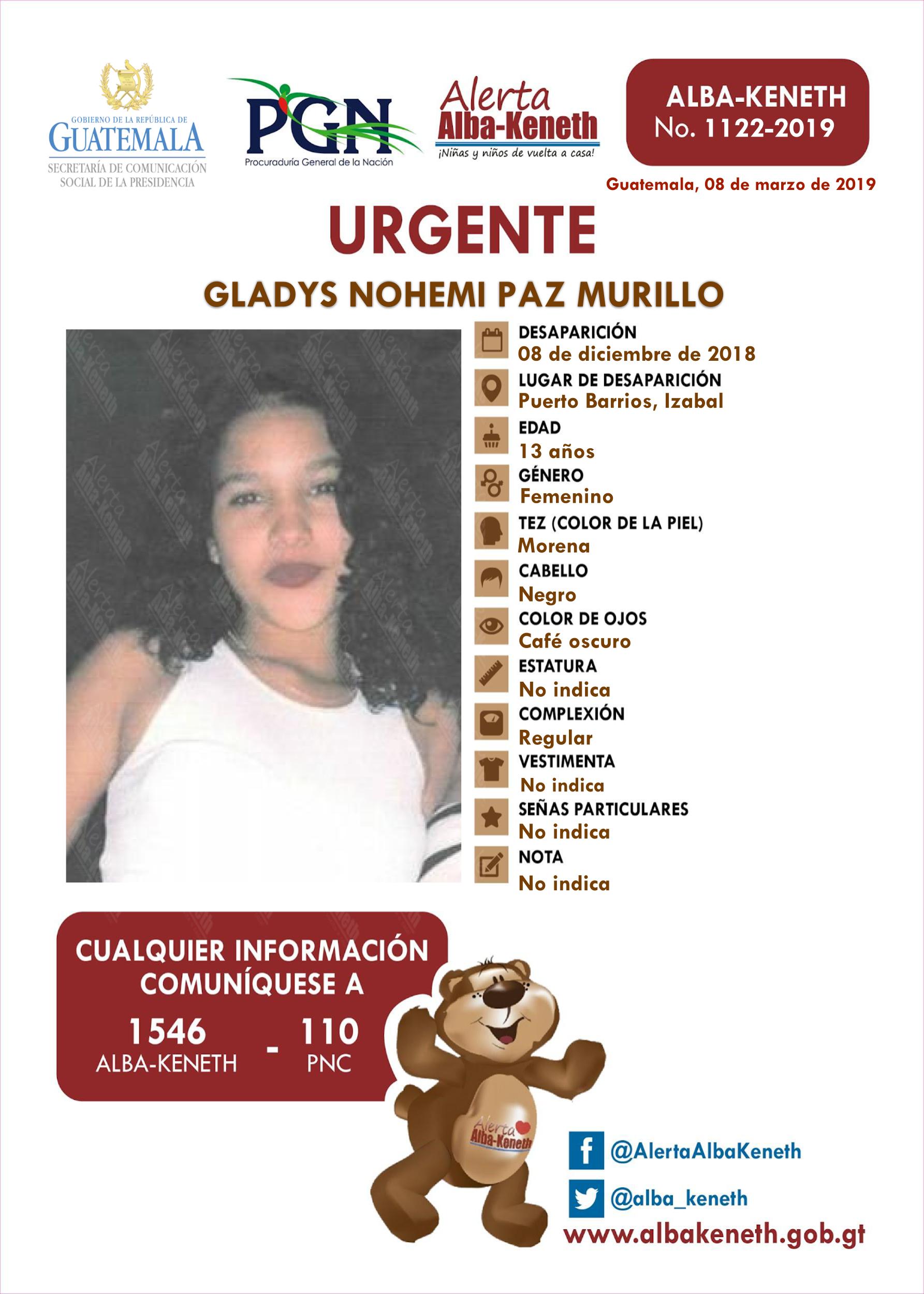 Gladys Nohemi Paz Murillo