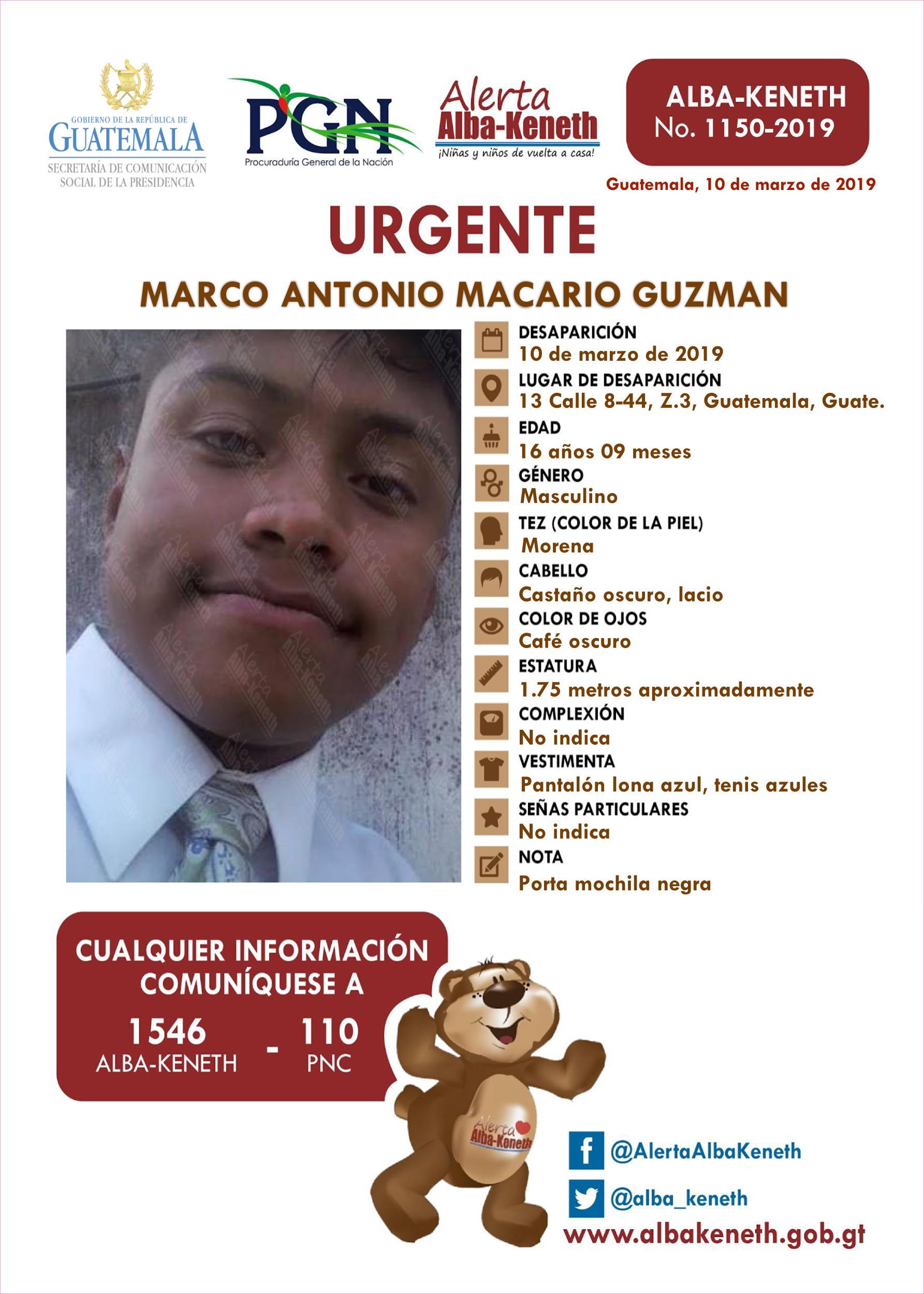 Marco Antonio Macario Guzman