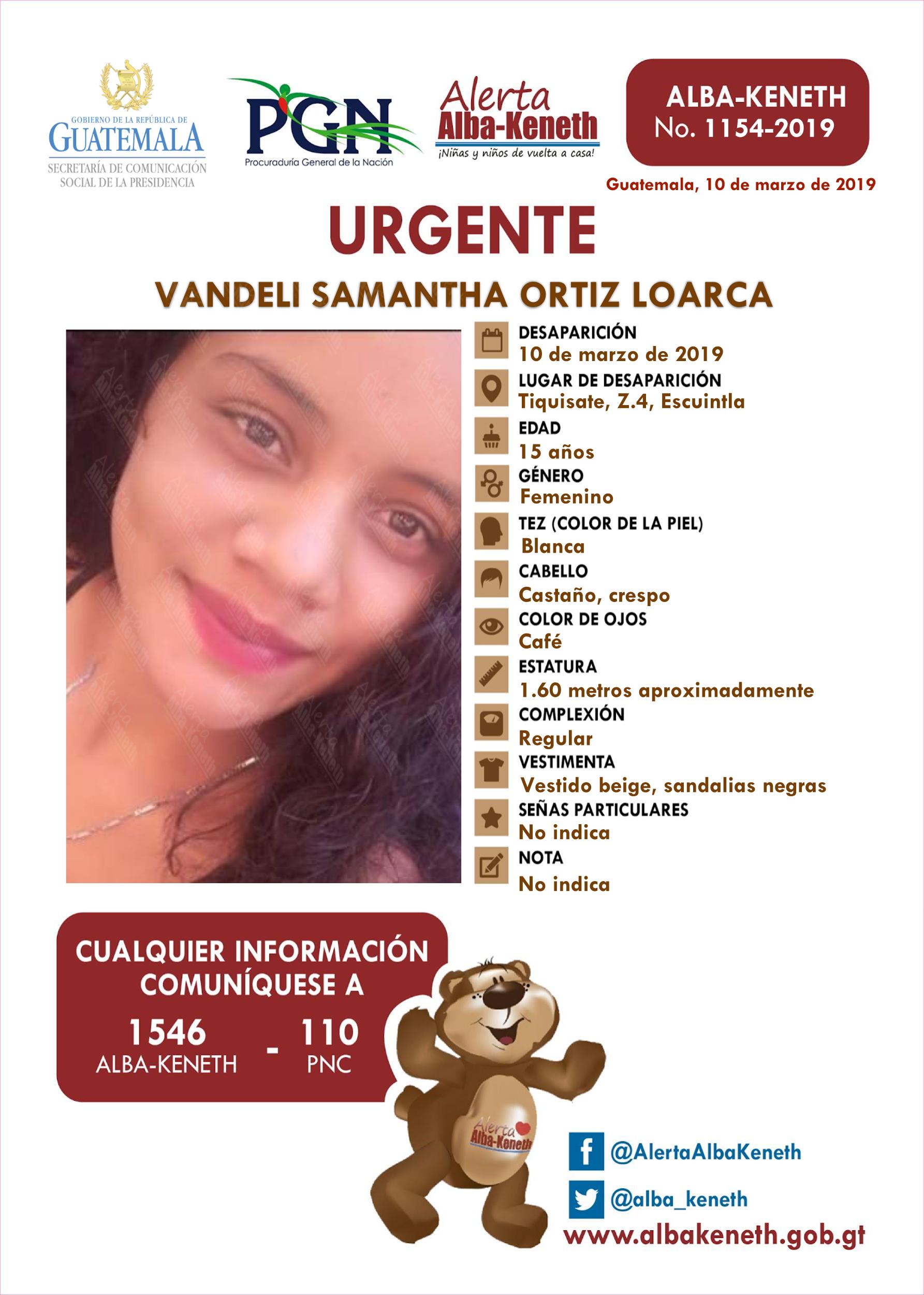 Vandeli Samantha Ortiz Loarca