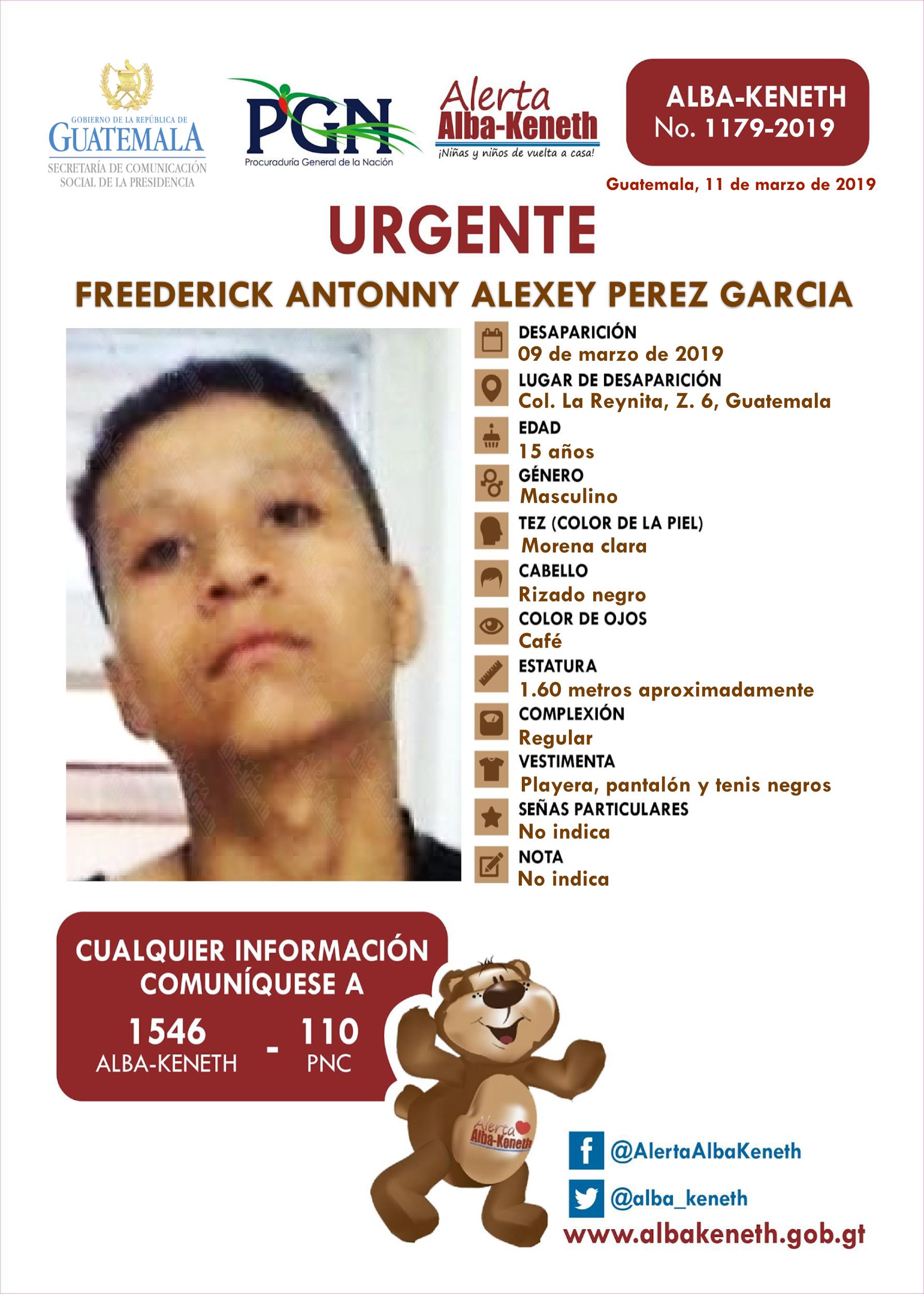 Freederick Antonny Alexey Perez Garcia