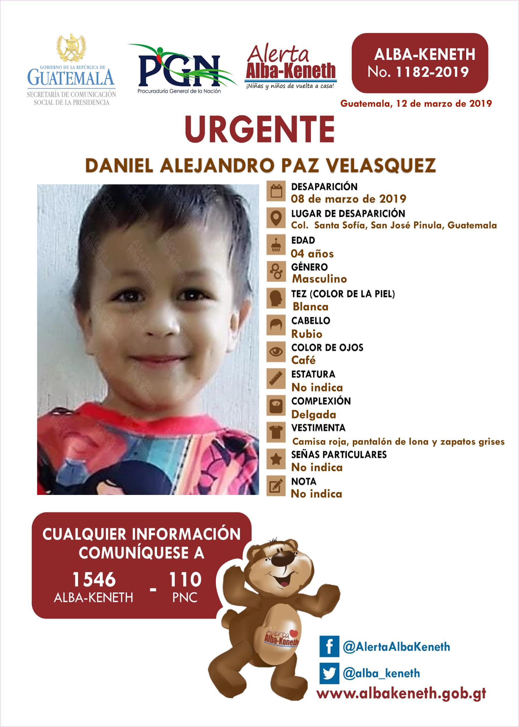 Daniel Alejandro Paz Velasquez