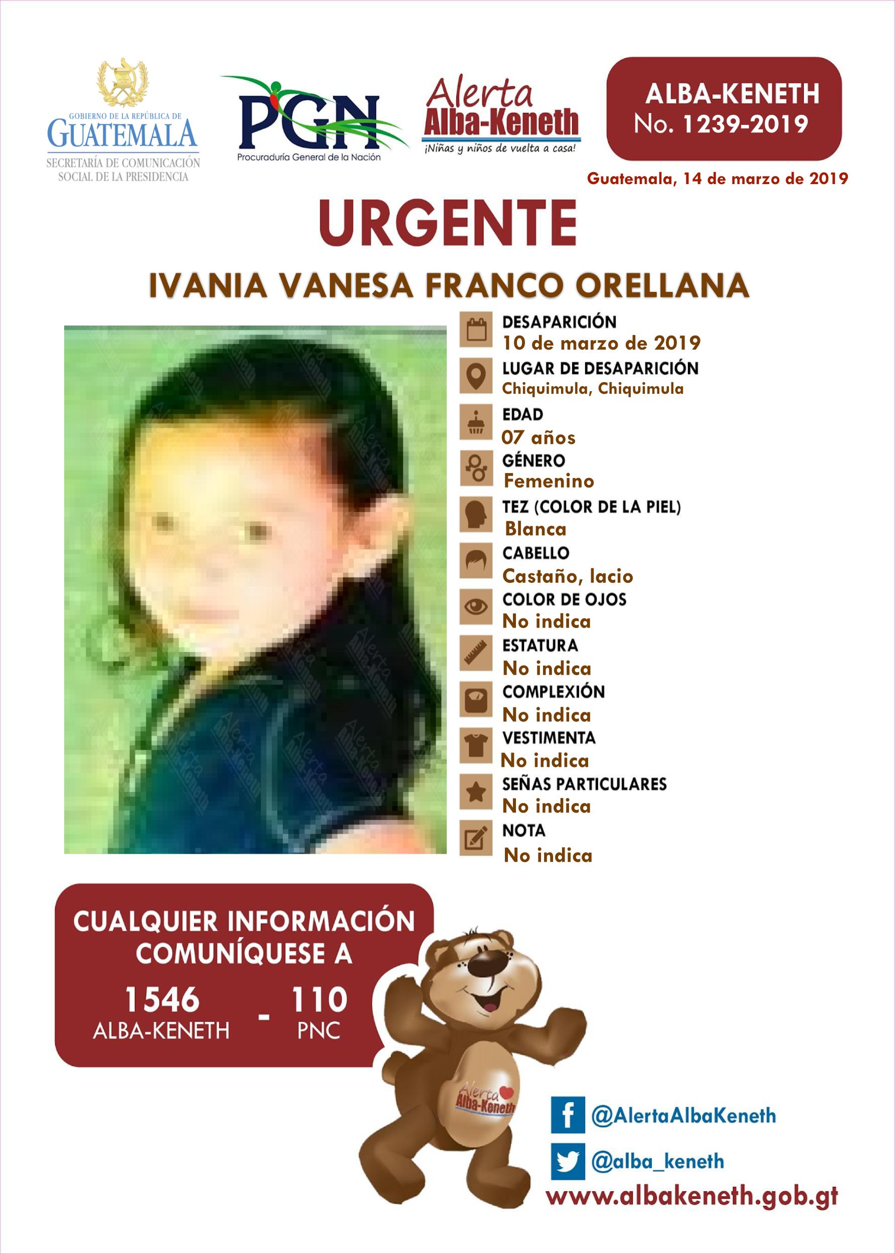 Ivania Vanesa Franco Orellana