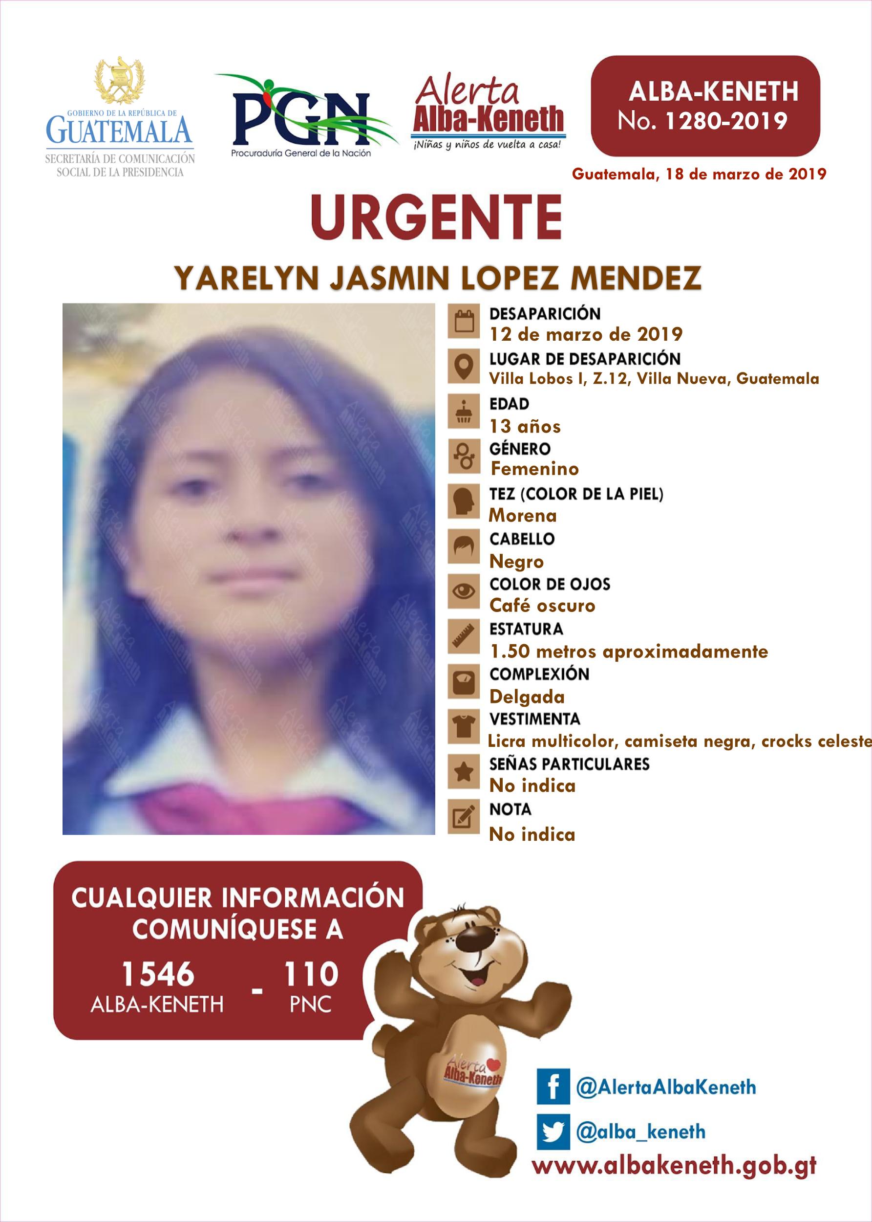 Yarelyn Jasmin Lopez Mendez