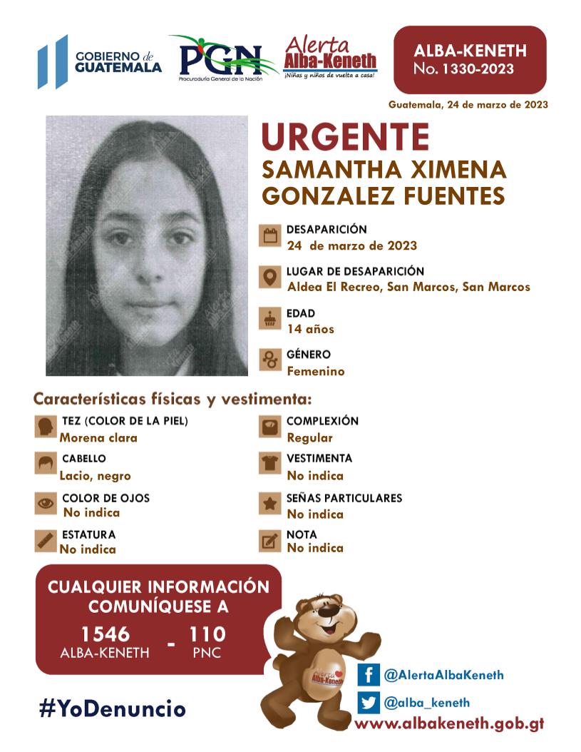 Samantha Ximena Gonzalez Fuentes