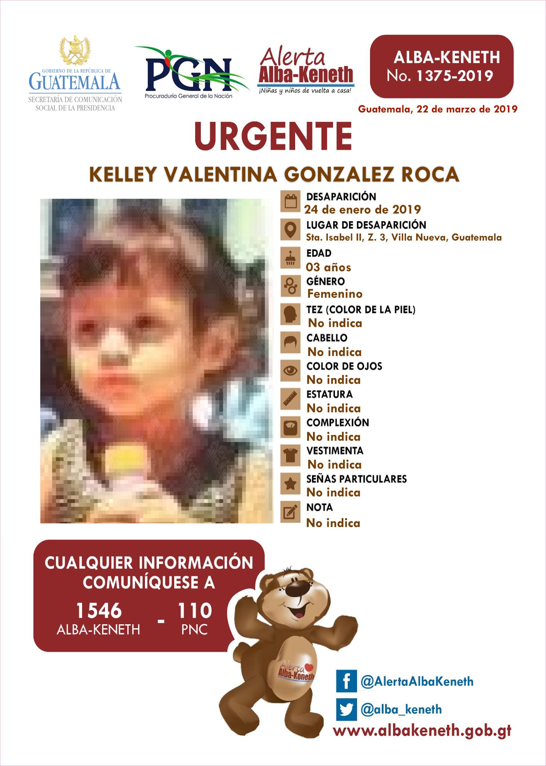 Kelley Valentina Gonzalez Roca