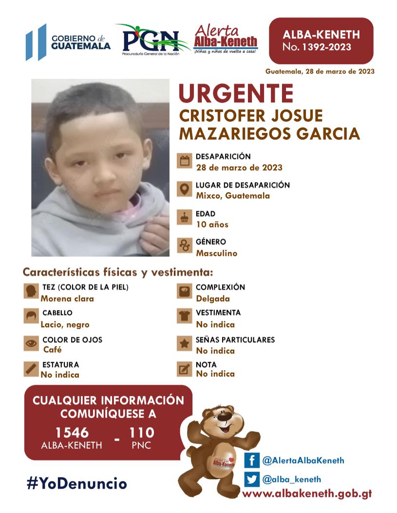 Cristofer Josue Mazariegos Garcia