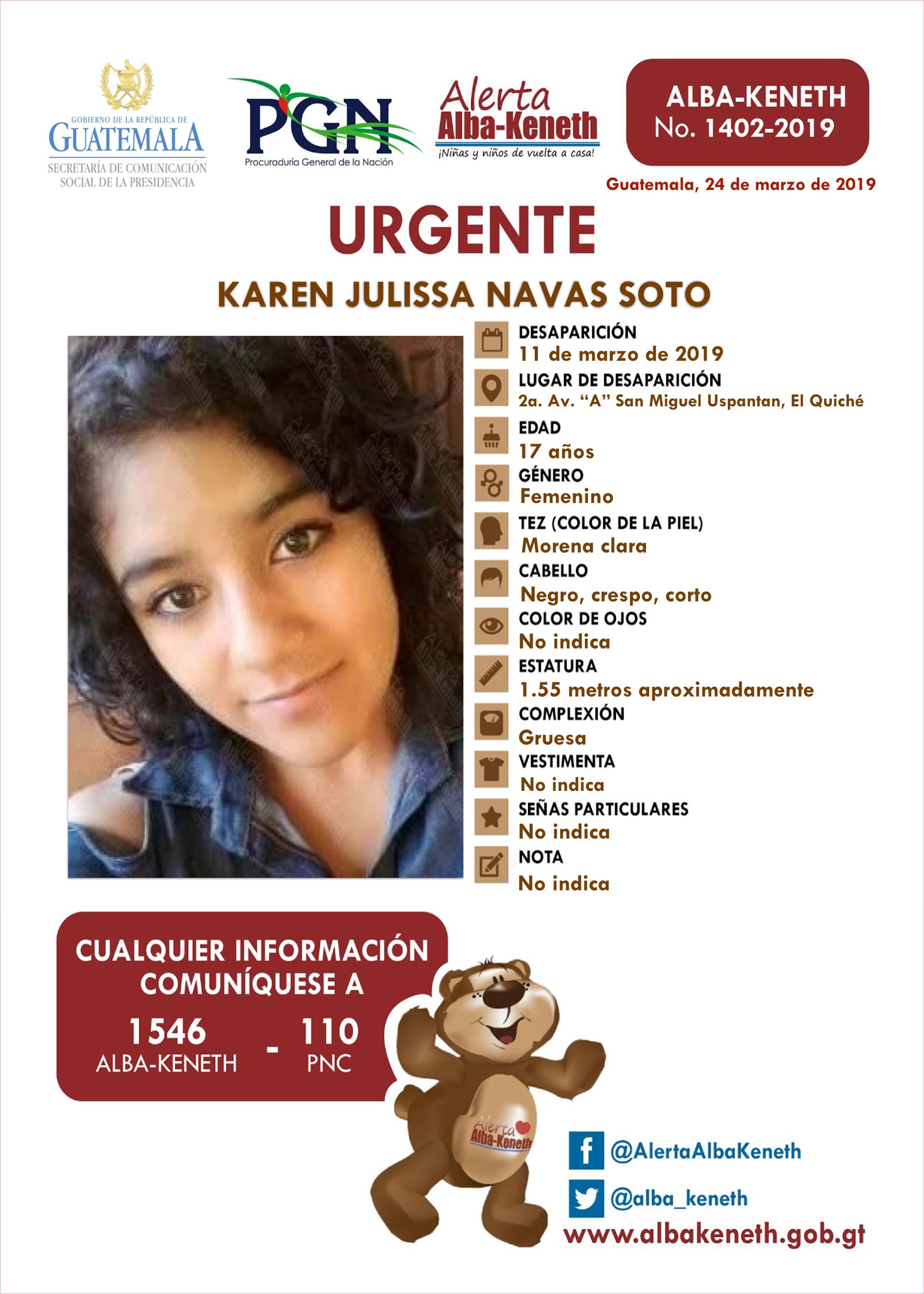 Karen Julissa Navas Soto