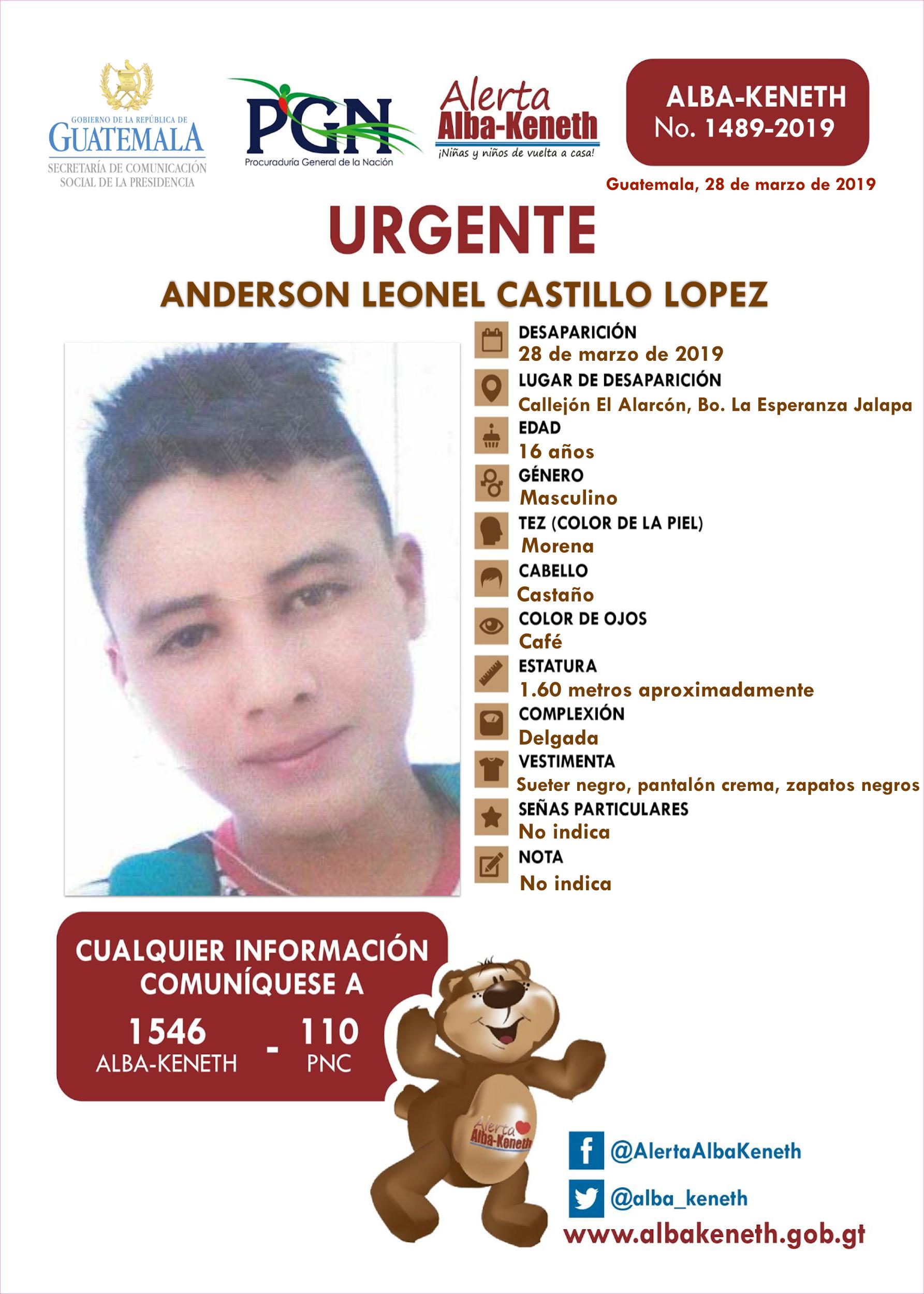 Anderson Leonel Castillo Lopez