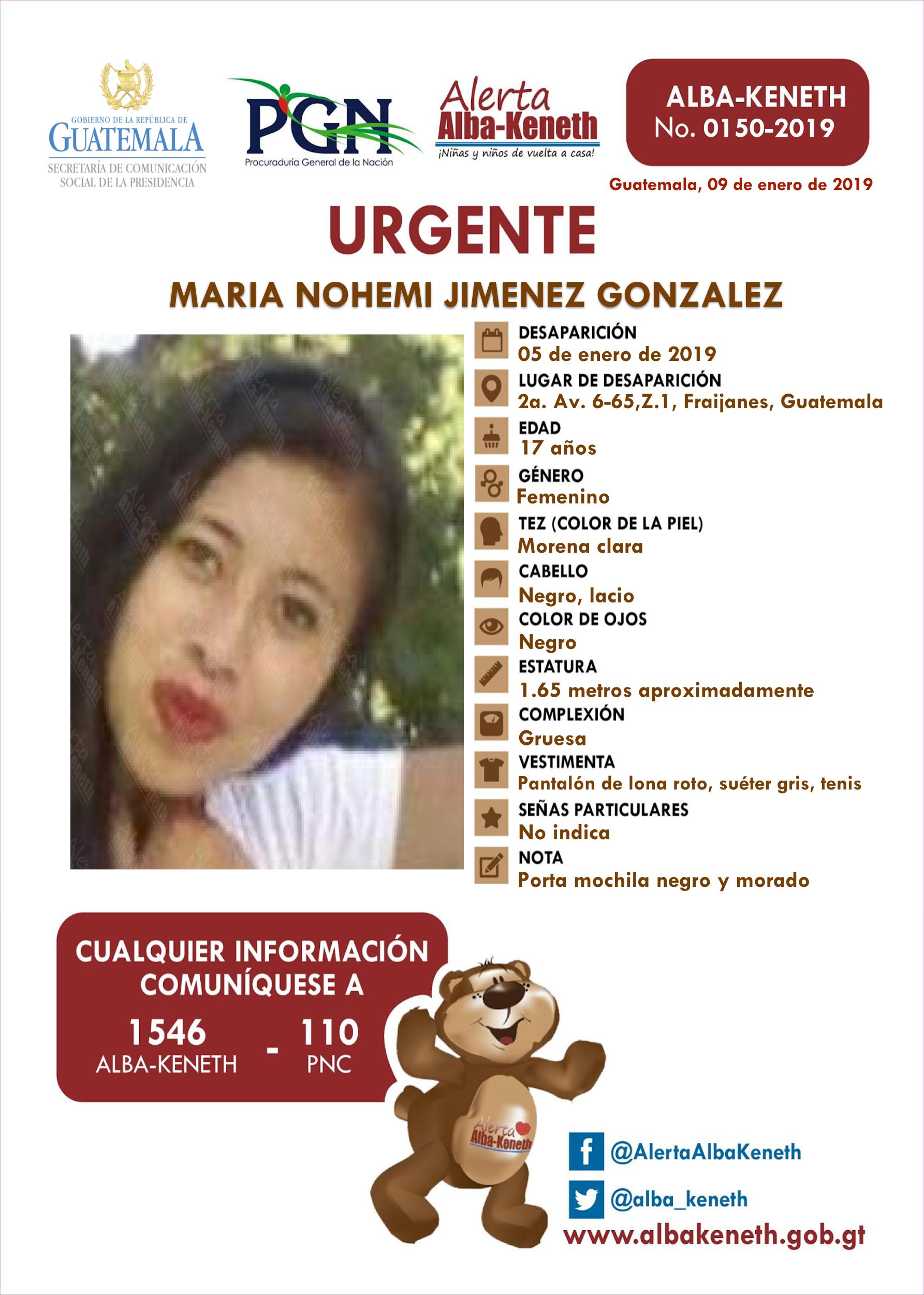 Maria Nohemi Jimenez Gonzalez