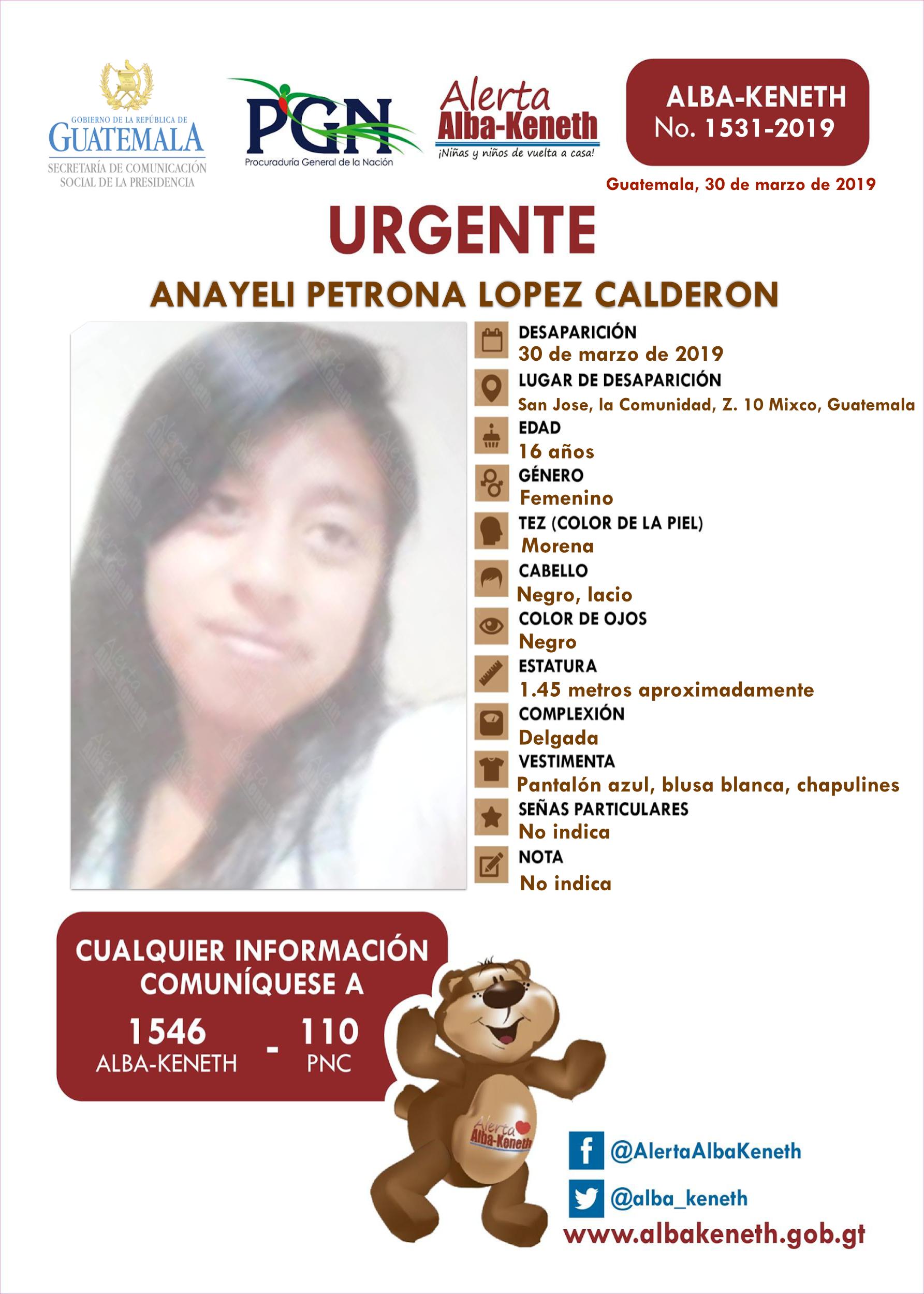 Anayeli Patrona Lopez Calderon
