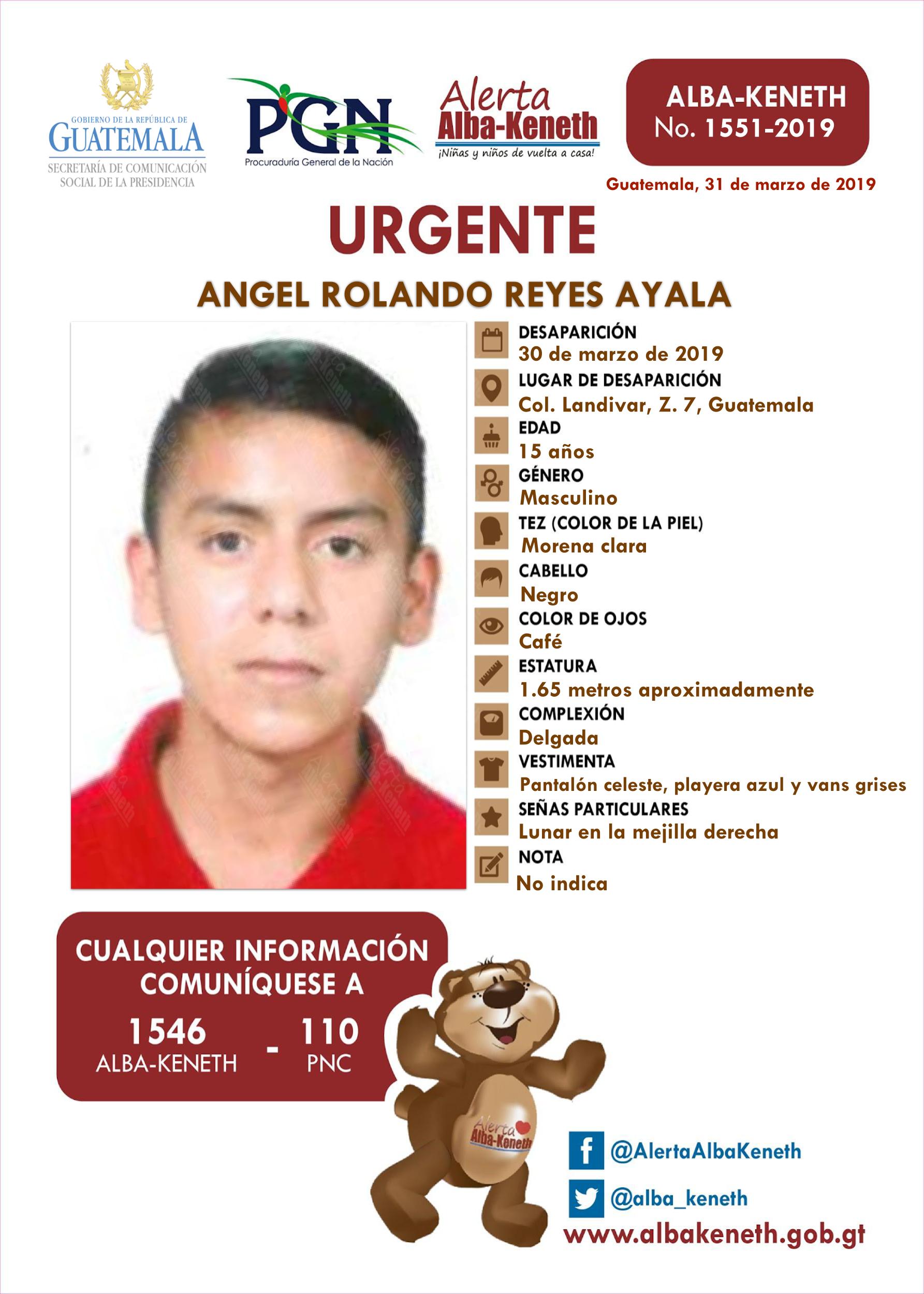 Angel Rolando Reyes Ayala
