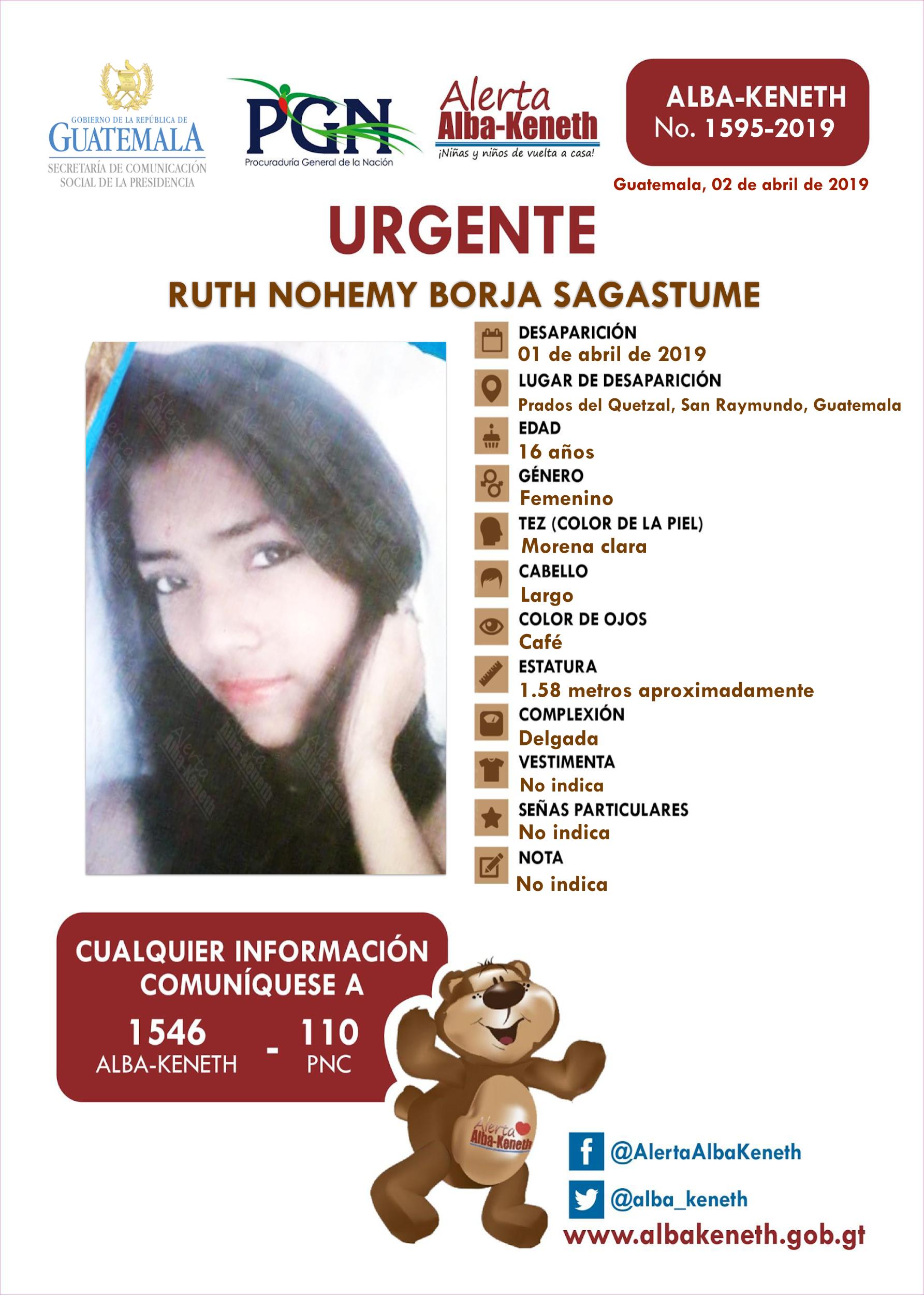 Ruth Nohemy Borjas Sagastume