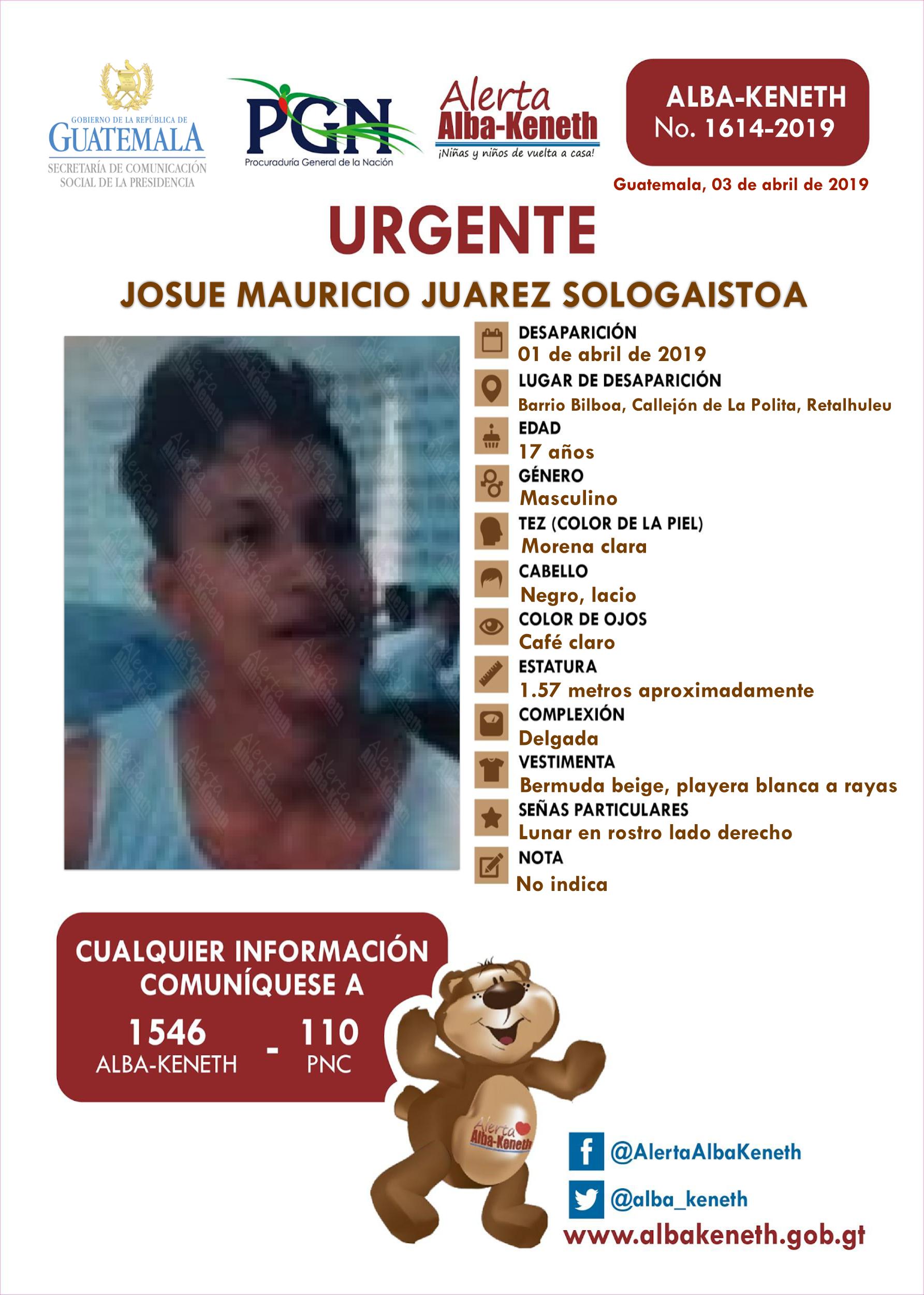 Josue Mauricio Juarez Sologaistoa