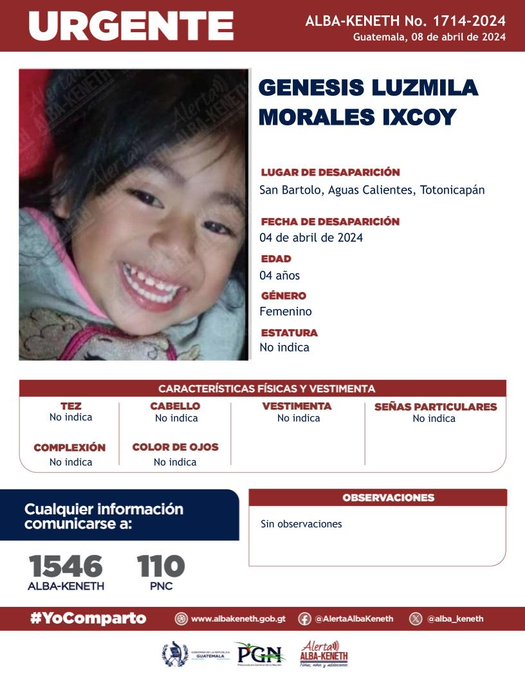 Genesis Luzmila Morales Ixcoy