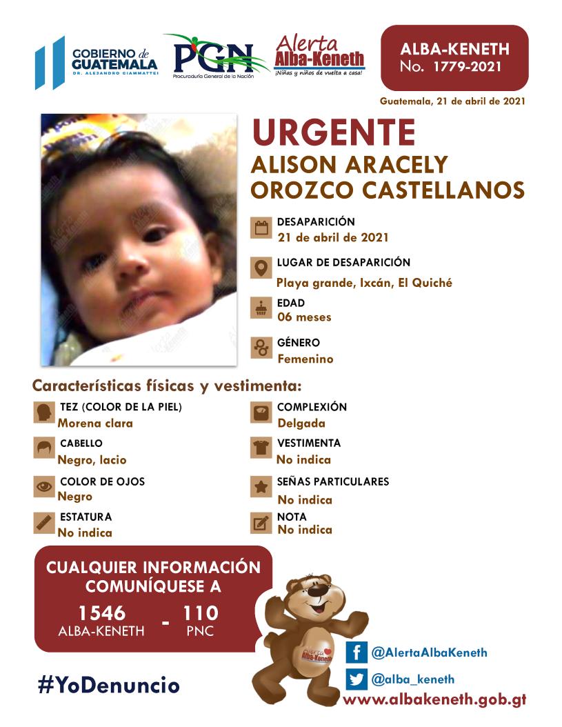 Alison Aracely Orozco Castellanos