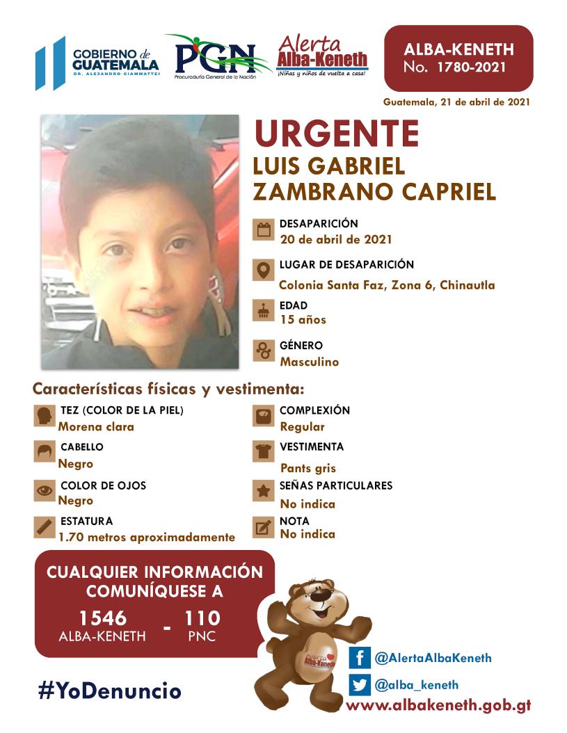 Luis Gabriel Zambrano Capriel