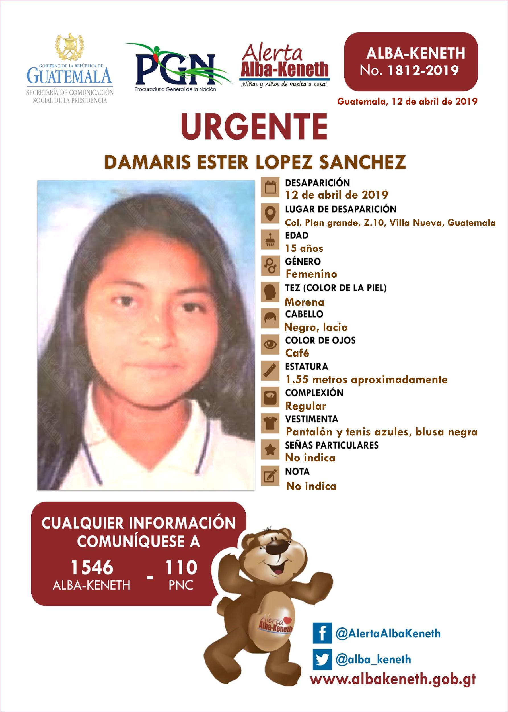 Damaris Ester Lopez Sanchez