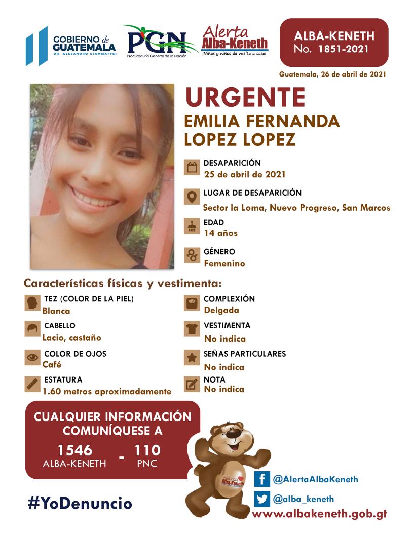 Emilia Fernanda Lopez Lopez