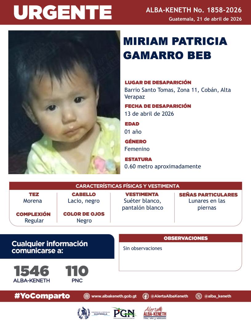 Miriam Patricia Gamarro Beb