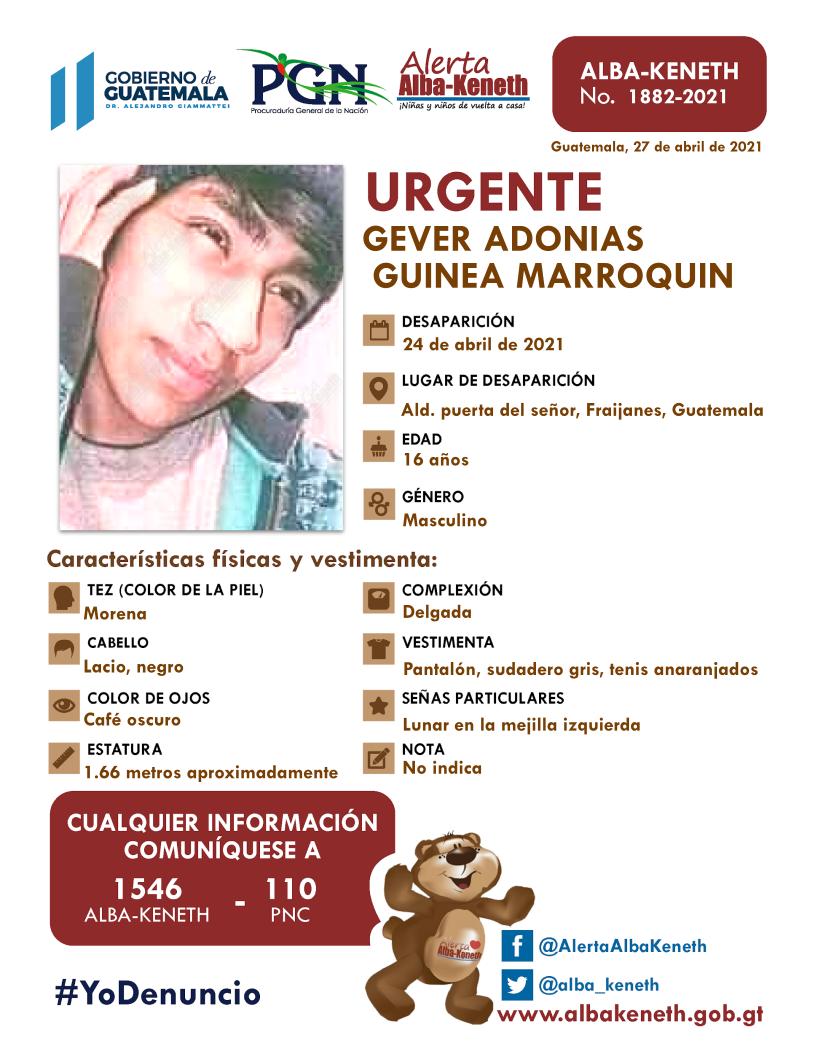 Gever Adonais Guinea Marroquin