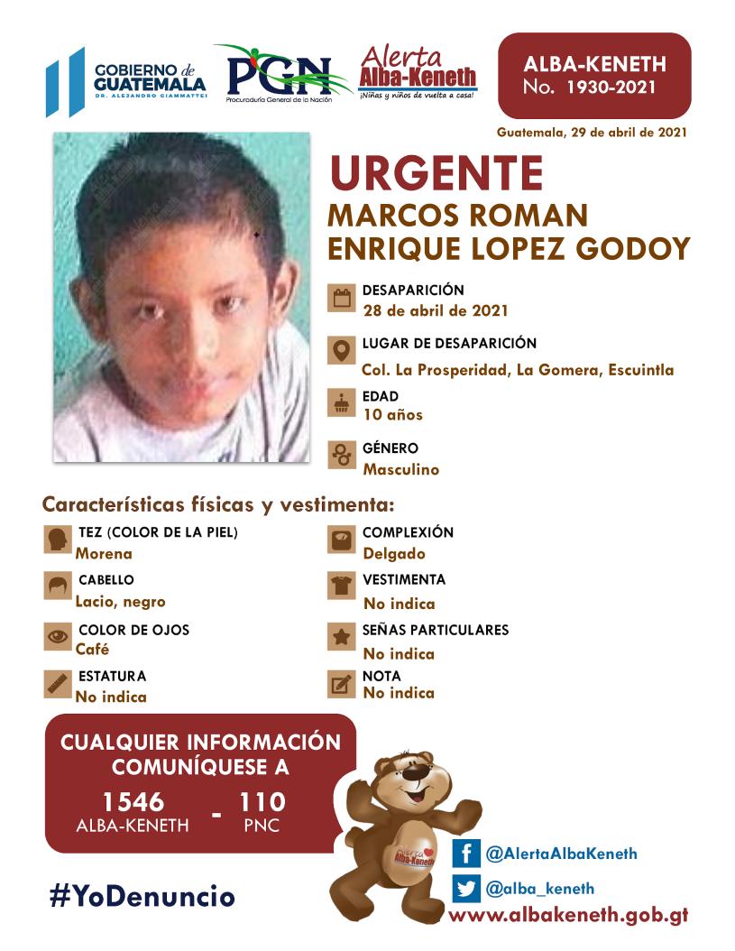 Marcos Roman Enrique Lopez Godoy