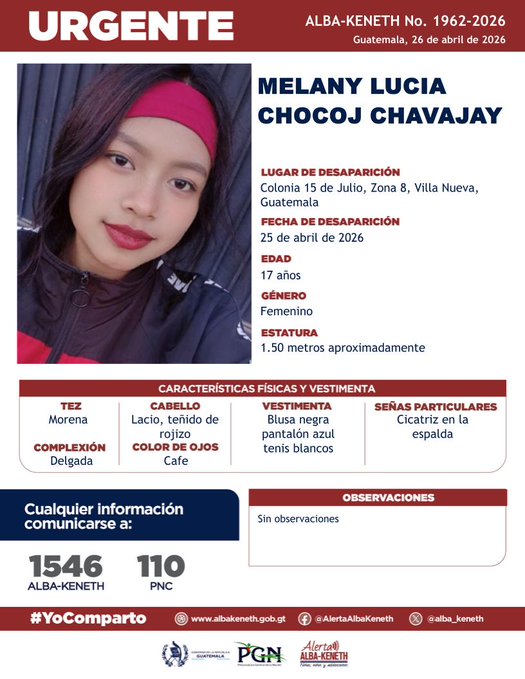 Melany Lucia Chocoj Chavajay
