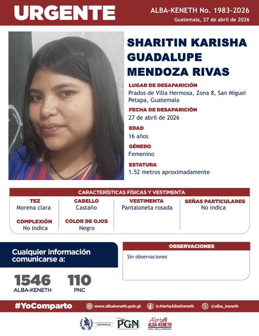 Sharitin Karisha Guadalupe Mendoza Rivas