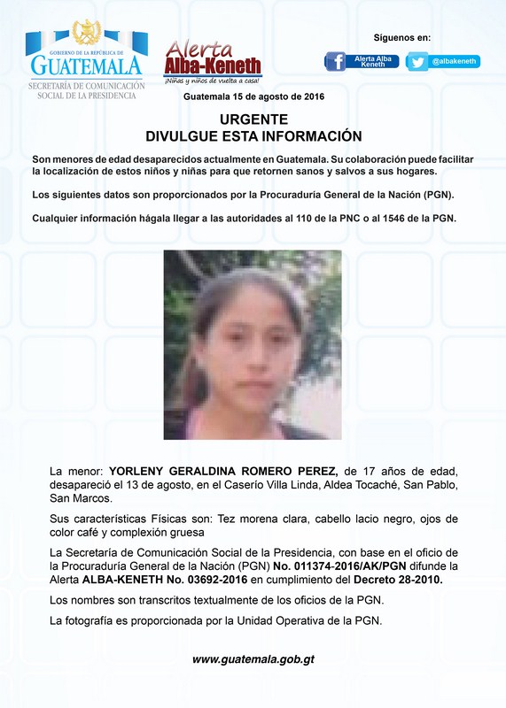 Yorleny Geraldina Romero Perez