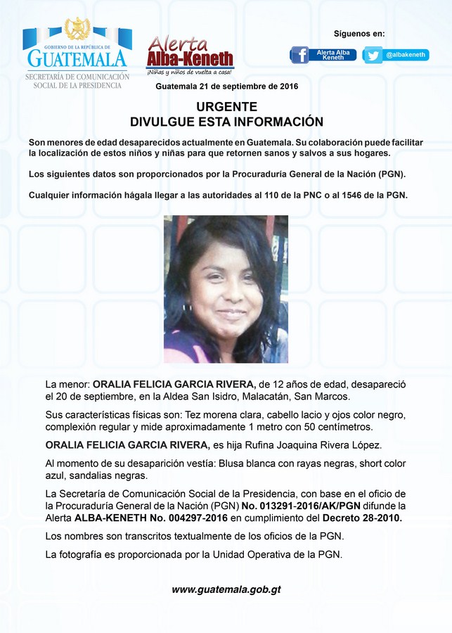 Oralia Felicia Garcia Rivera