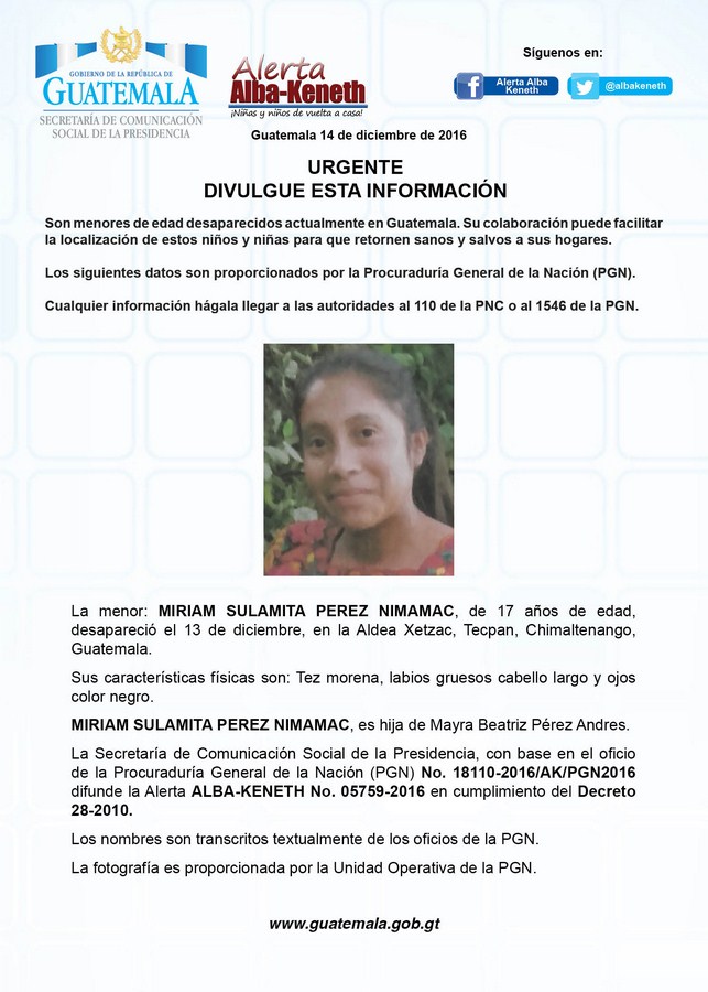 Miriam Sulmita Perez Nimamac