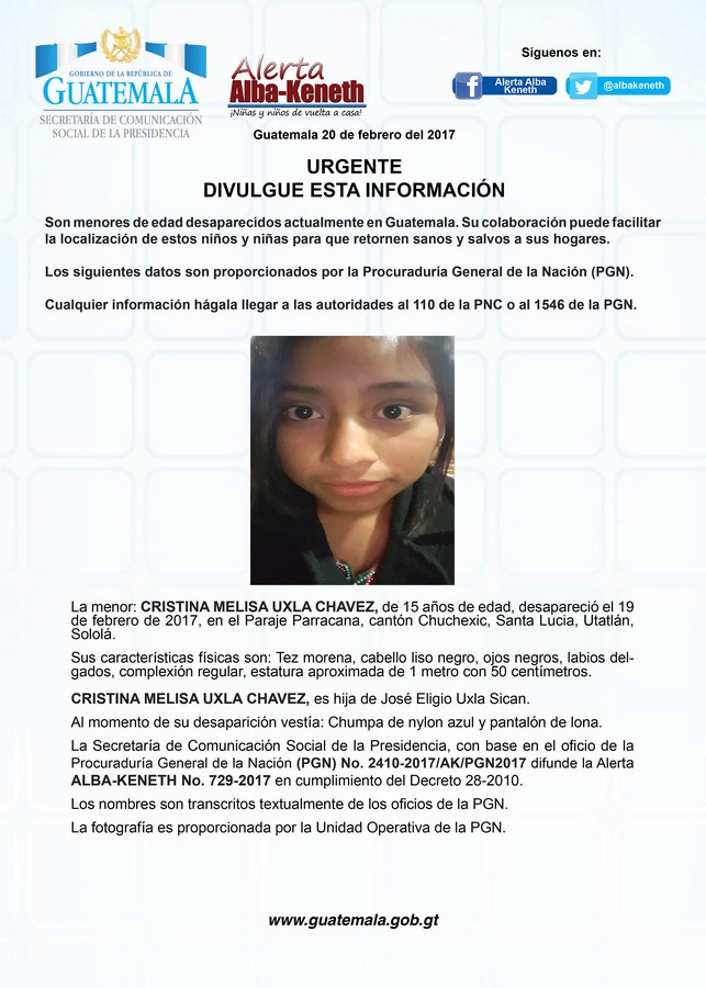 Cristina Melisa Uxla Chavez