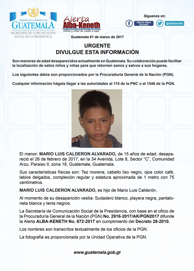 Mario Luis Calderon Alvarado 