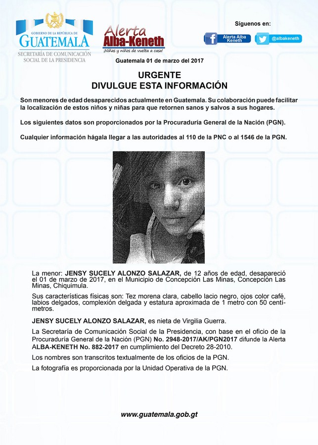 Jensy Sucely Alonzo Salazar 