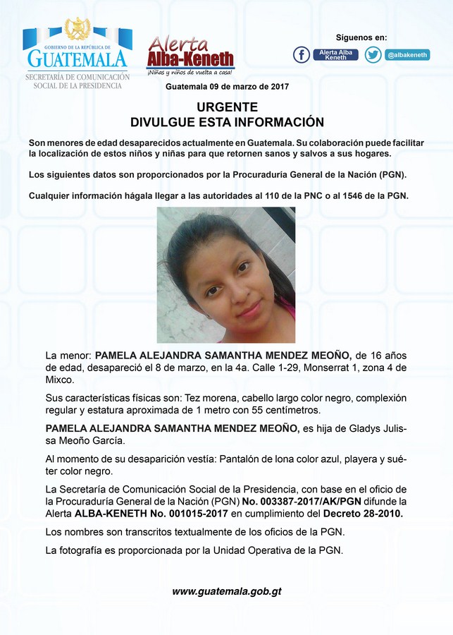 Pamela Alejandra Samantha Mendez Meoño
