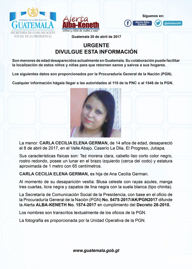 Carla Cecilia Elena German    