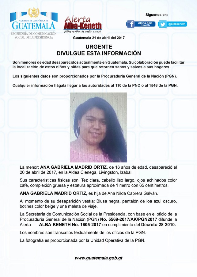 Ana Gabriela Madrid Ortiz  