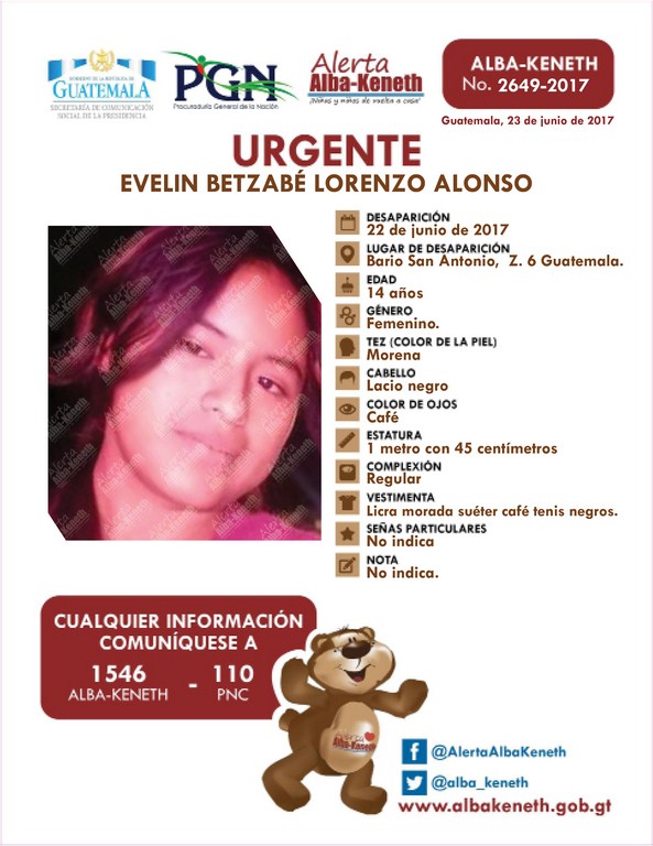 EVELIN BETZABÉ LORENZO ALONSO                 