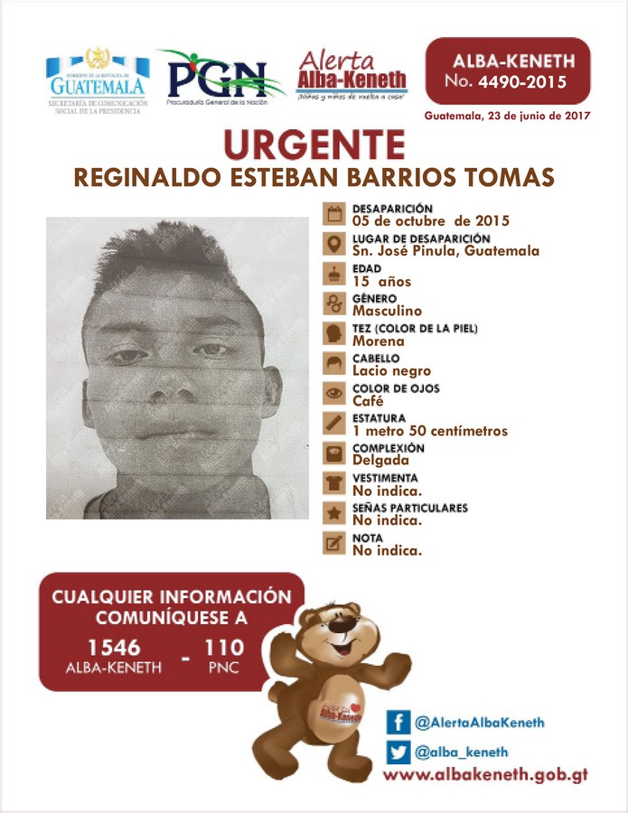 REGINALDO ESTEBAN BARRIOS TOMAS               