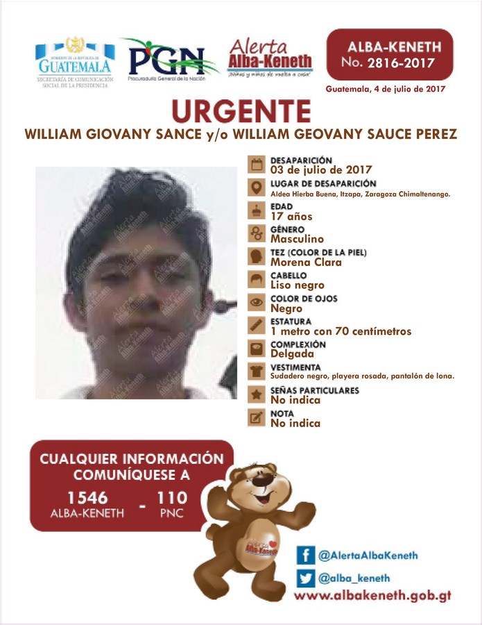 Wiliam Giovany Sance  Perez