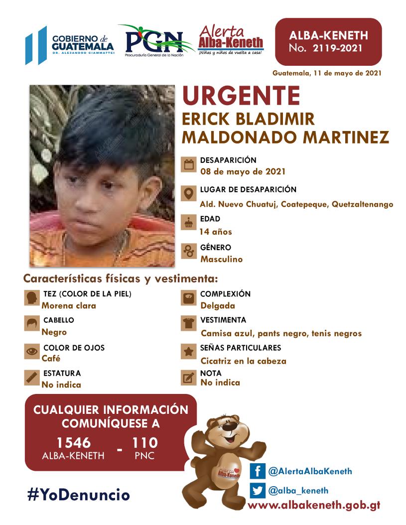 Erick Bladimir Maldonado Martinez