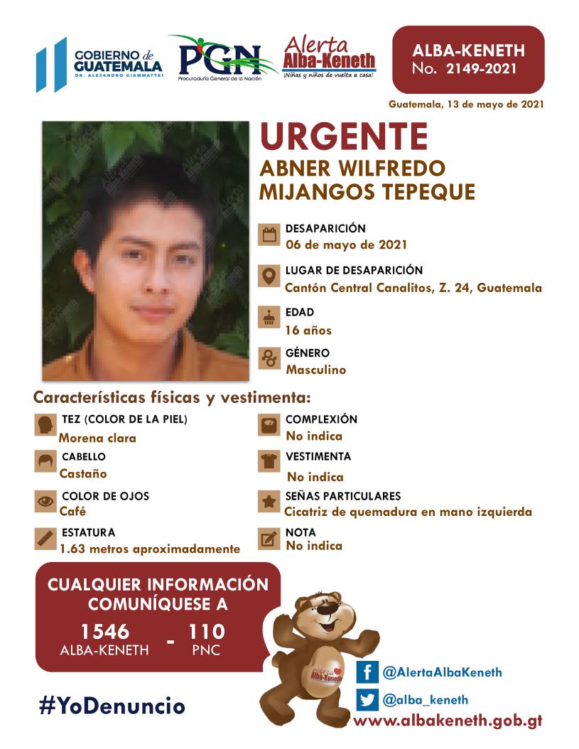 Abner Wilfredo Mijangos Tepeque