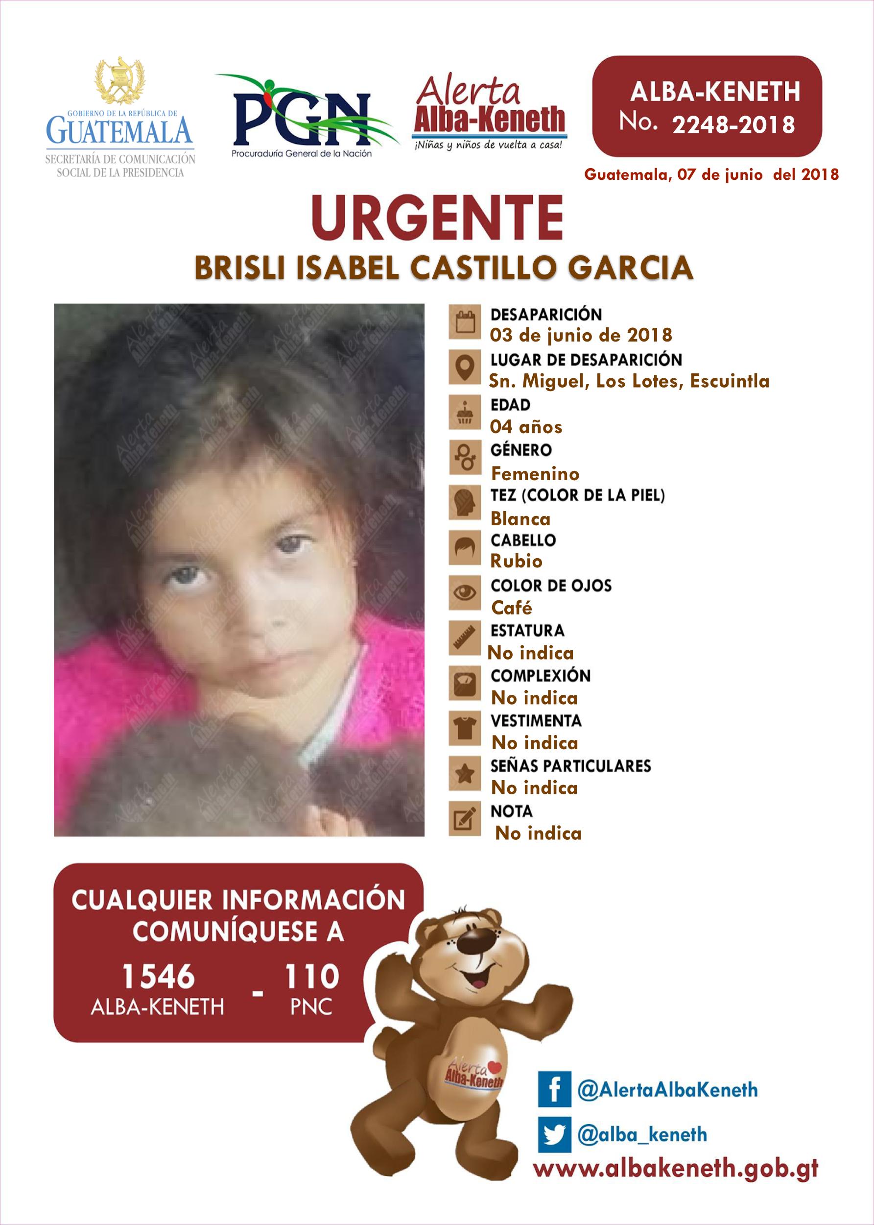 Brisli Isabel Castillo Garcia